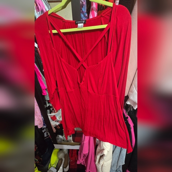 🍂🍁LIKE NEW VENUS STRAPPY TUNIC 2X - Picture 2 of 4